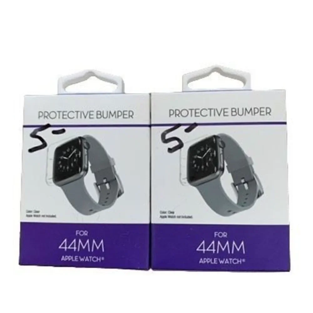 2 WITHit Clear Protective Bumpers For 44MM Apple Watch